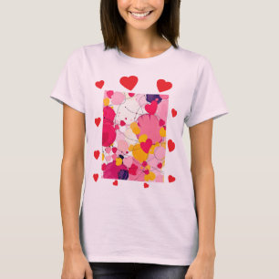 Camiseta "Pensamientos de Amor al Azar" - Abstracto Colorid