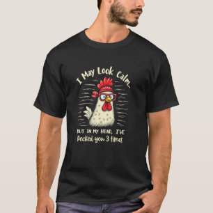 Camiseta Pensamientos de gallina dominada