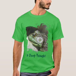 Camiseta Pensamientos de rana toro Divertido