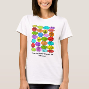 Camiseta Pensamientos jubilados divertidos del compañero d
