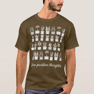 Camiseta Pensamientos positivos de crecimiento Planta de ja