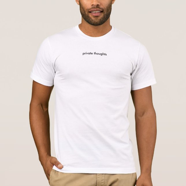 Camiseta pensamientos privados (Anverso)