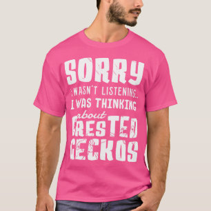 Camiseta Pensando en el animal Geckos Cute Crested Geckos