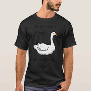 Camiseta Pensando en el ganso de los animales de la selva g