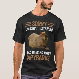 Camiseta Pensando en el humor Capybaras Capybara Gnawer