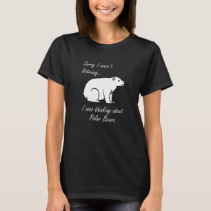 Camiseta Pensando en los osos polares de la vida salvaje de
