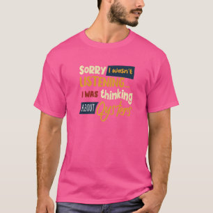 Camiseta Pensando en los ostros que dice el chef del marisc