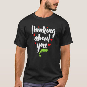 Camiseta Pensando en ti Geckos Chiste Camaleones Castigo Ca