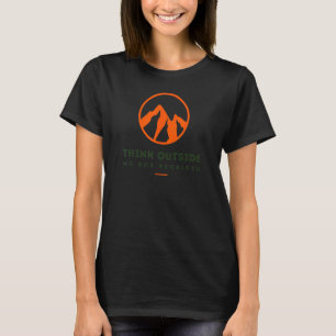 Camiseta Pensando fuera de las montañas Adventure Camping H