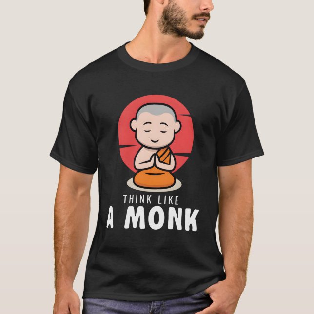 Camiseta Pensar Como Un Monje Monje (Anverso)