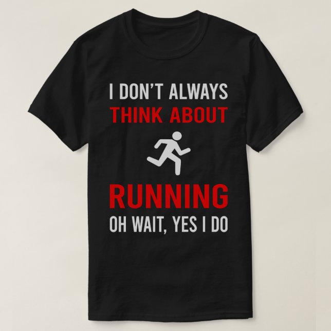 Camiseta Pensar en ejecutar Runner (Diseño del anverso)