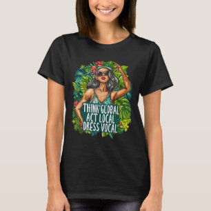 Camiseta Pensar en el acto global Vocal Vocal de Vestimenta