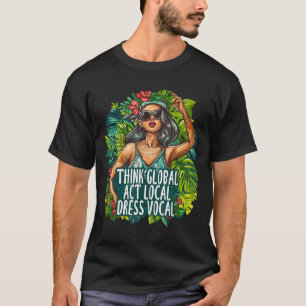 Camiseta Pensar en el acto global Vocal Vocal de Vestimenta
