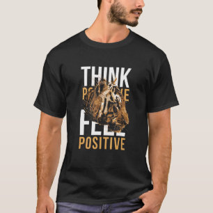 Camiseta Pensar en el diseño de animales tigres positivos