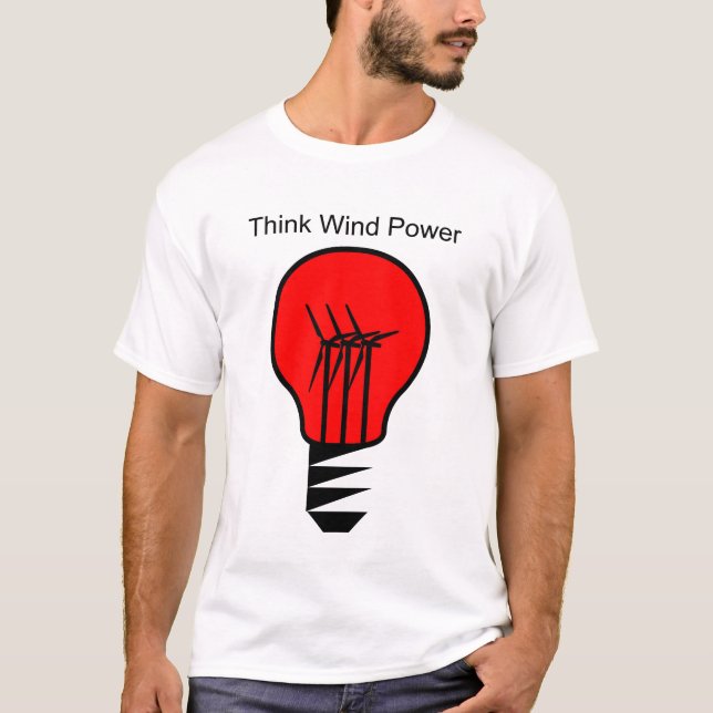Camiseta Pensar en la energía eólica (Anverso)