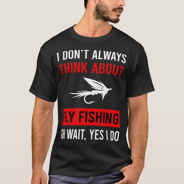 Camiseta Pensar en la pesca con mosca (Anverso)