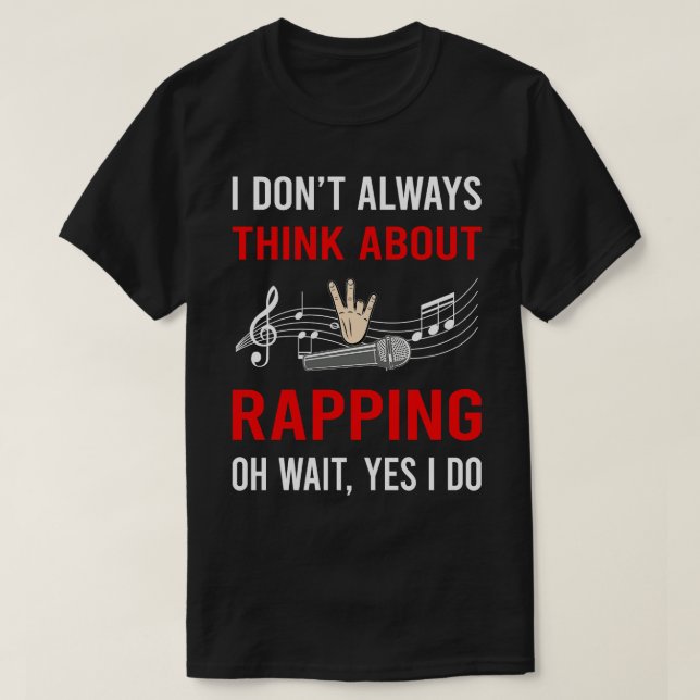 Camiseta Pensar en raptar raperos (Diseño del anverso)