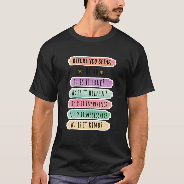 Camiseta PENSAR en una enseñanza de tipo verdaderamente úti (Anverso)
