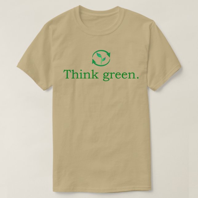 Camiseta Pensar en verde (Diseño del anverso)