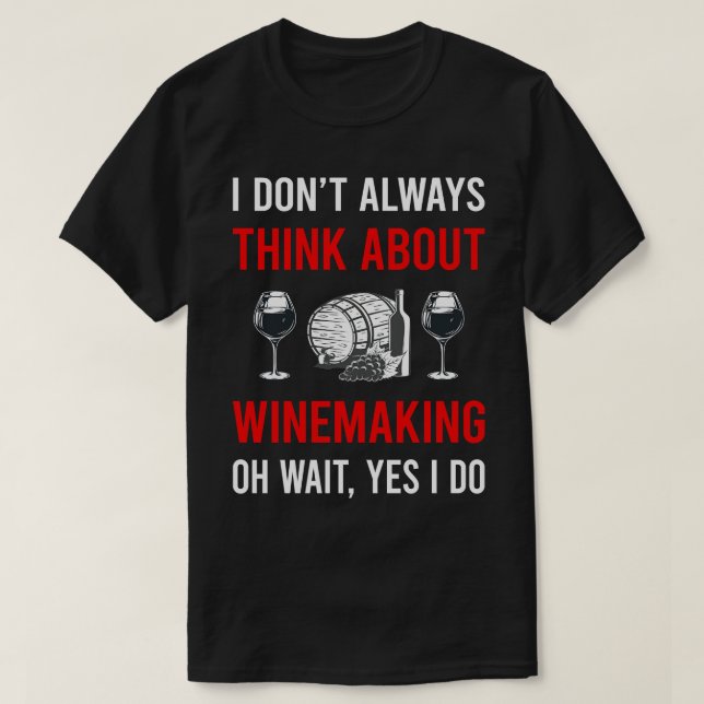 Camiseta Pensar En Winemaker Winemaker (Diseño del anverso)