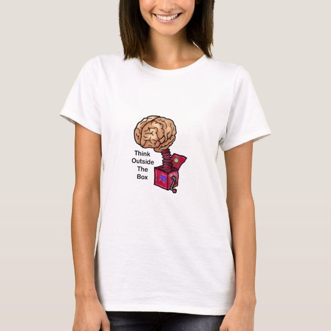 Camiseta Pensar fuera de la caja (Anverso)