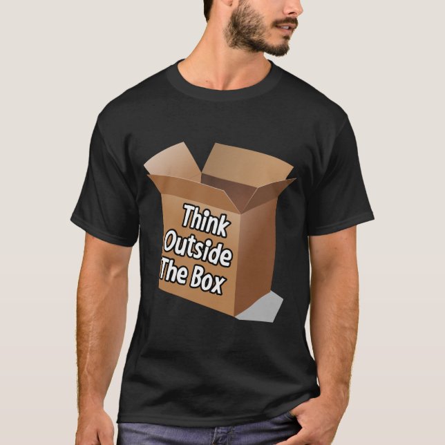 Camiseta Pensar fuera de la caja 1 (Anverso)