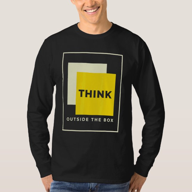 Camiseta Pensar Fuera De La Caja Genius Tee Para Profesores (Anverso)
