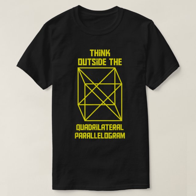 Camiseta Pensar Fuera De La Matemática Del Paralelograma Cu (Diseño del anverso)
