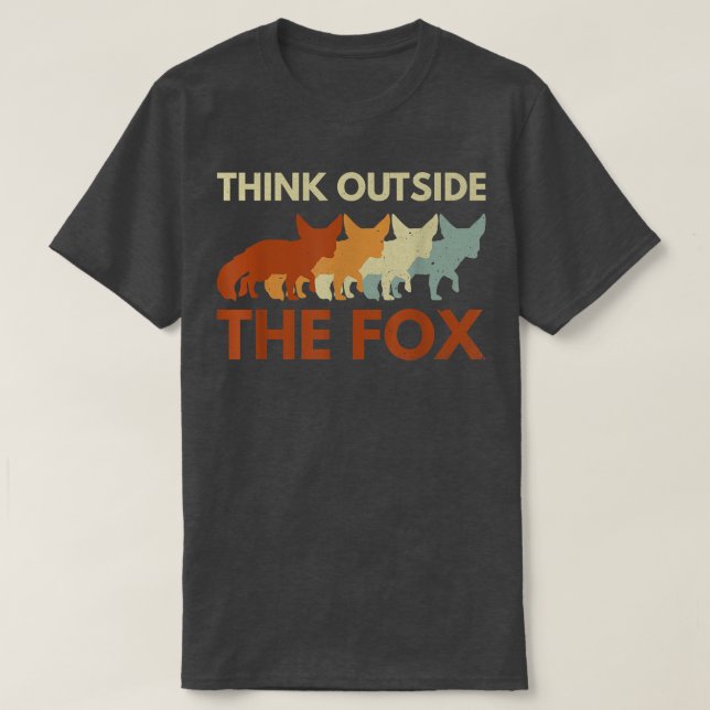 Camiseta Pensar fuera del canon de Pun para un Fennec Fo Ep (Diseño del anverso)