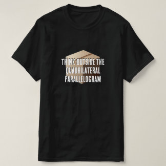 Camiseta Pensar fuera del paralelograma cuadrilateral