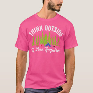 Camiseta Pensar fuera No Se Requiere Caja Al Aire Libre