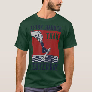 Camiseta Pensar más que ayer Jugador de Ajedrez Boa
