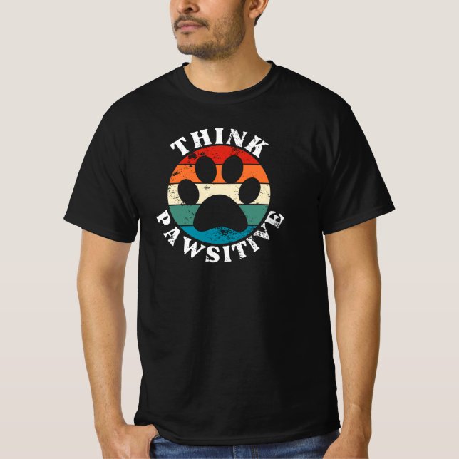 Camiseta Pensar Pata Positiva Perro (Anverso)