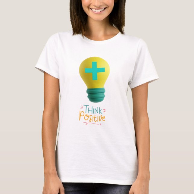 Camiseta Pensar positivo (Anverso)