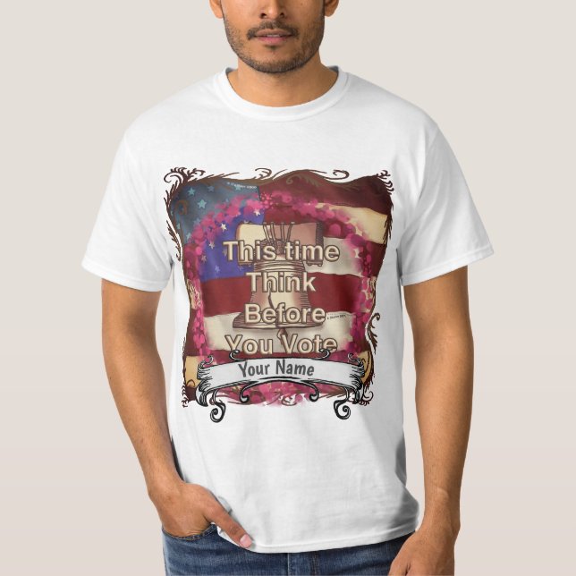 Camiseta Pensar y votar (Anverso)