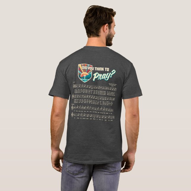 Camiseta ¿Pensaste en rezar camisetas? (Reverso completo)
