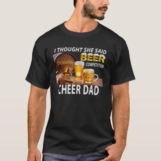Camiseta Pensé Que Dijo Que La Competencia De Cervezas Salu