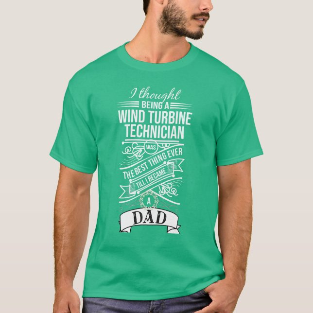 Camiseta Pensé ser técnico de la turbina de viento (Anverso)