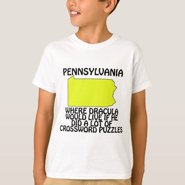 Camiseta Pensilvania - Donde viviría Drácula... (Anverso)