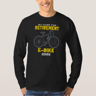 Camiseta Pensión de jubilación E bicicleta bicicleta bicicl
