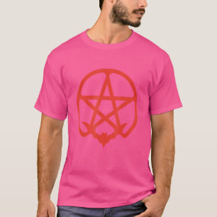 Camiseta Pentacle Bat Oscuro Estética Símbolo Grunge Oculto