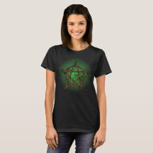Pentáculo del árbol en verde