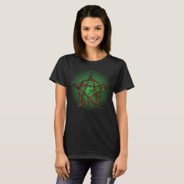 Camiseta Pentáculo del árbol en verde