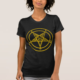 Camiseta Pentagram amarillo de Baphomet