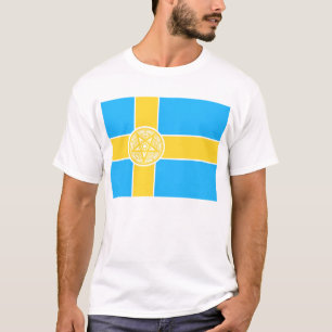 Camiseta Pentagram de la bandera de Suecia