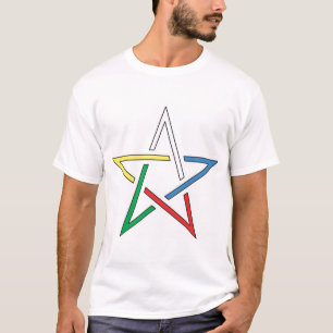 Camiseta Pentagram del corte del color