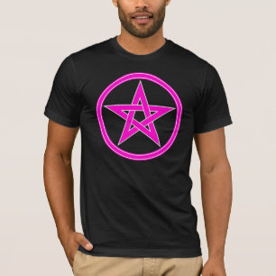 Camiseta Pentagram magenta del pentáculo