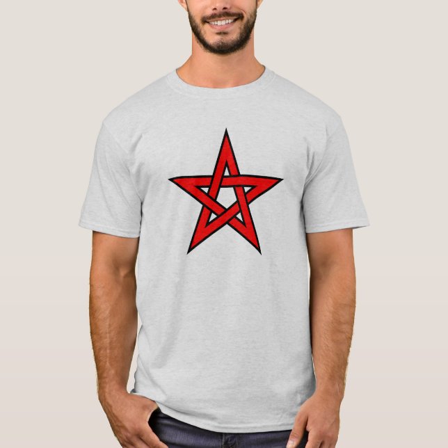 Camiseta Pentagram rojo (Anverso)