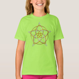 Camiseta Pentagrama de flores de Venus - TriColor