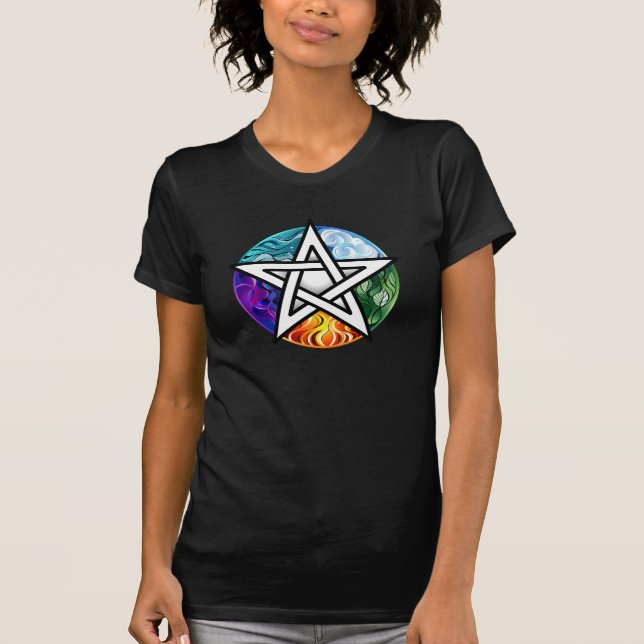 Camiseta Pentagrama de Wiccan (Anverso)
